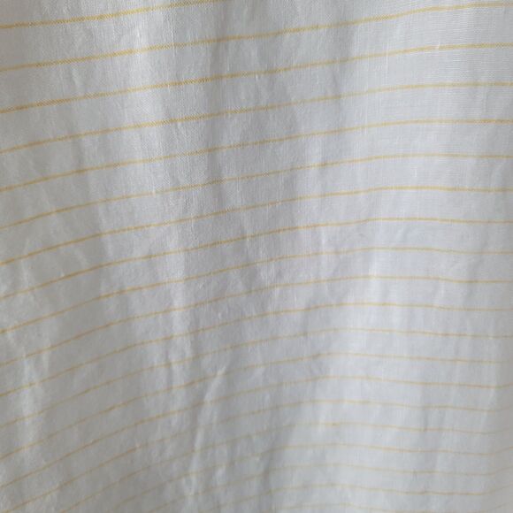 Cynthia Rowley womens 100% Linen Button up Blouse size S Striped boy fit - Picture 6 of 8